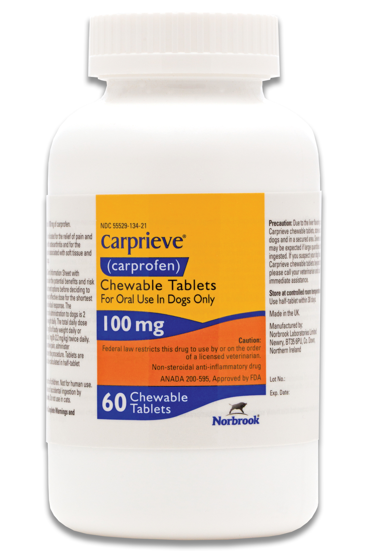 CARPRIEVE Chewable 100MG x 60  [carprofen] exp.01/22